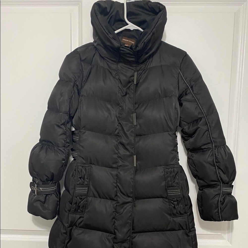 Adrienne Vitttadini black puffer coat